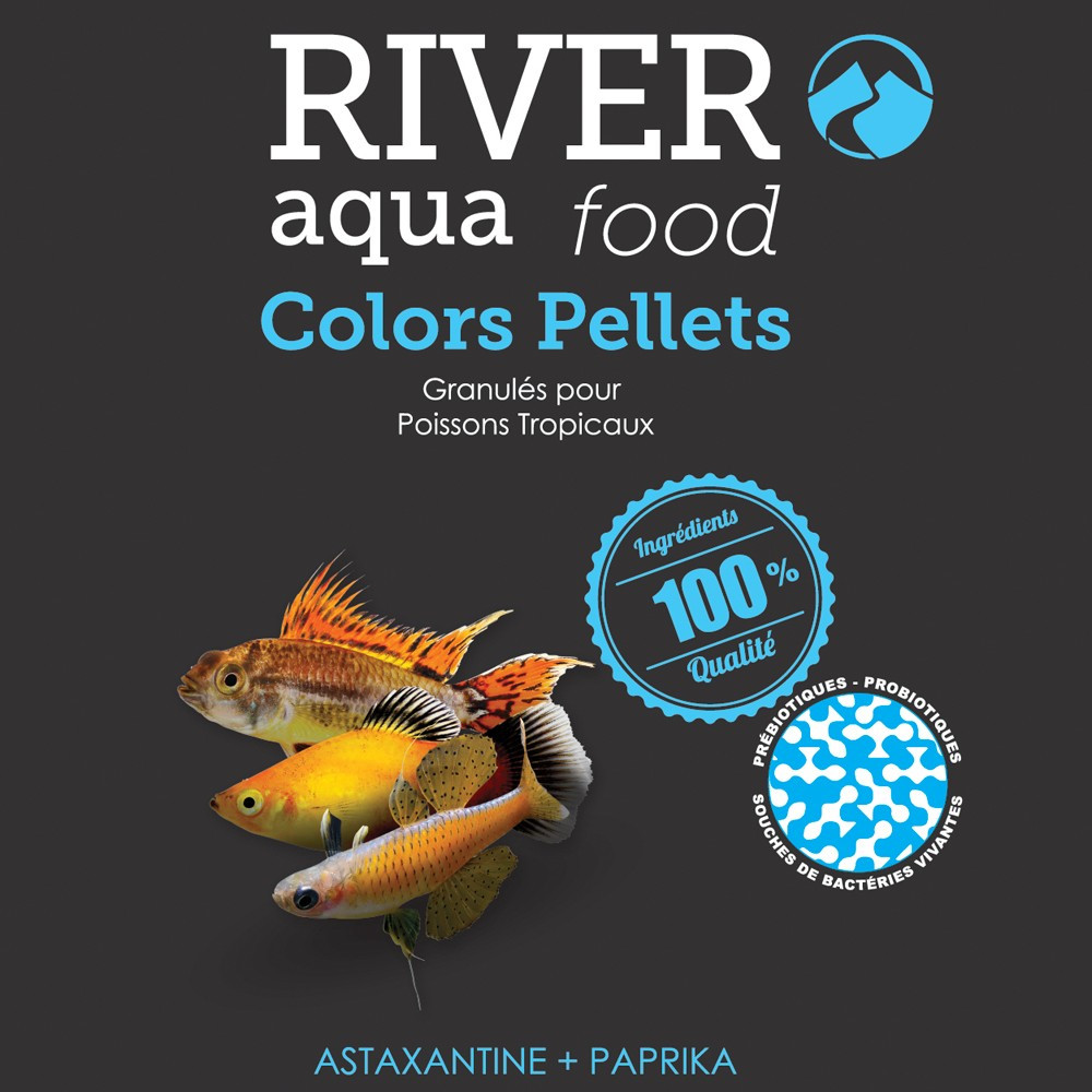 Nourriture permettant de réhausser les couleurs des poissons d'aquarium